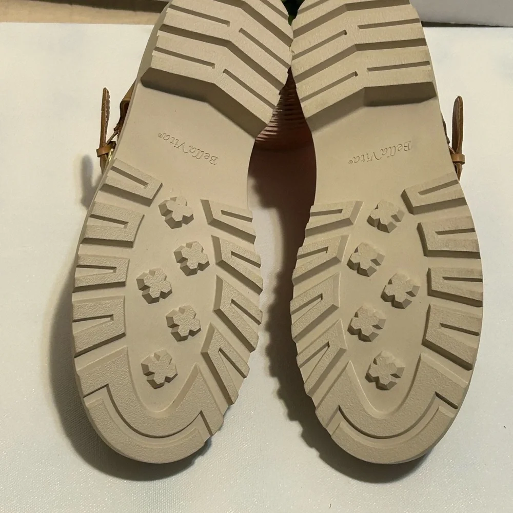 Tan Woven Leather Sandals - Picture 4 of 7